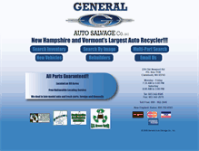 Tablet Screenshot of generalautosalvage.com
